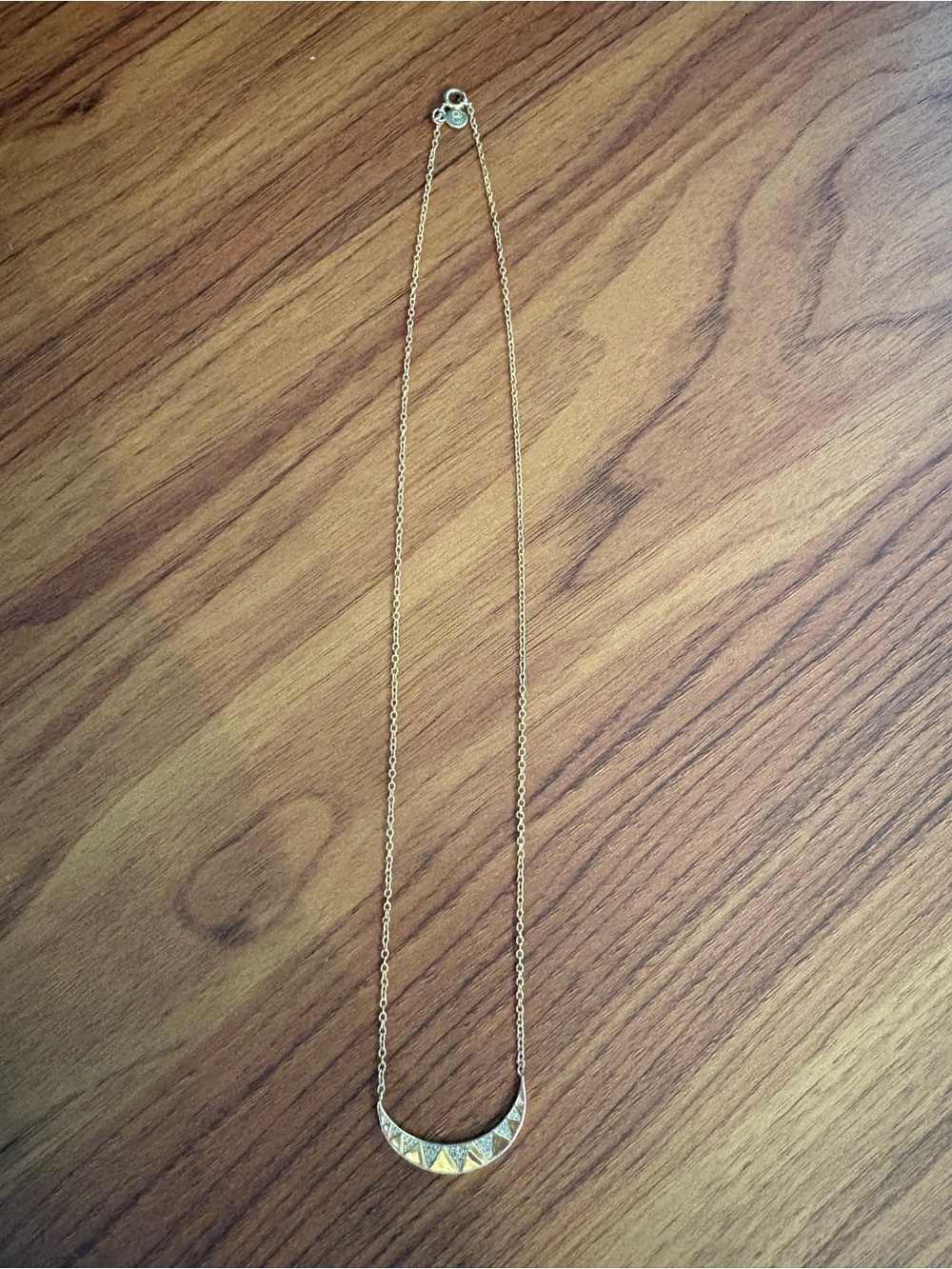 Gorjana Crescent Shimmer Pendant Necklace - Gold-Tone - Picture 2 of 10